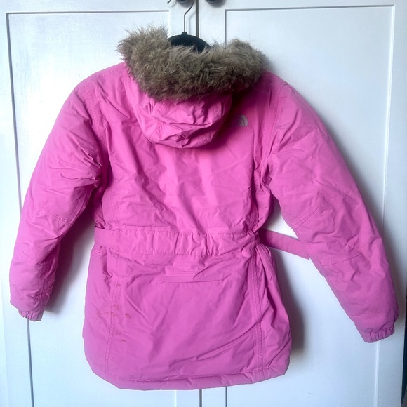 THE NORTH FACE Girl's Down Filled Hyvent Hooded Jacket - Picture 8 of 8